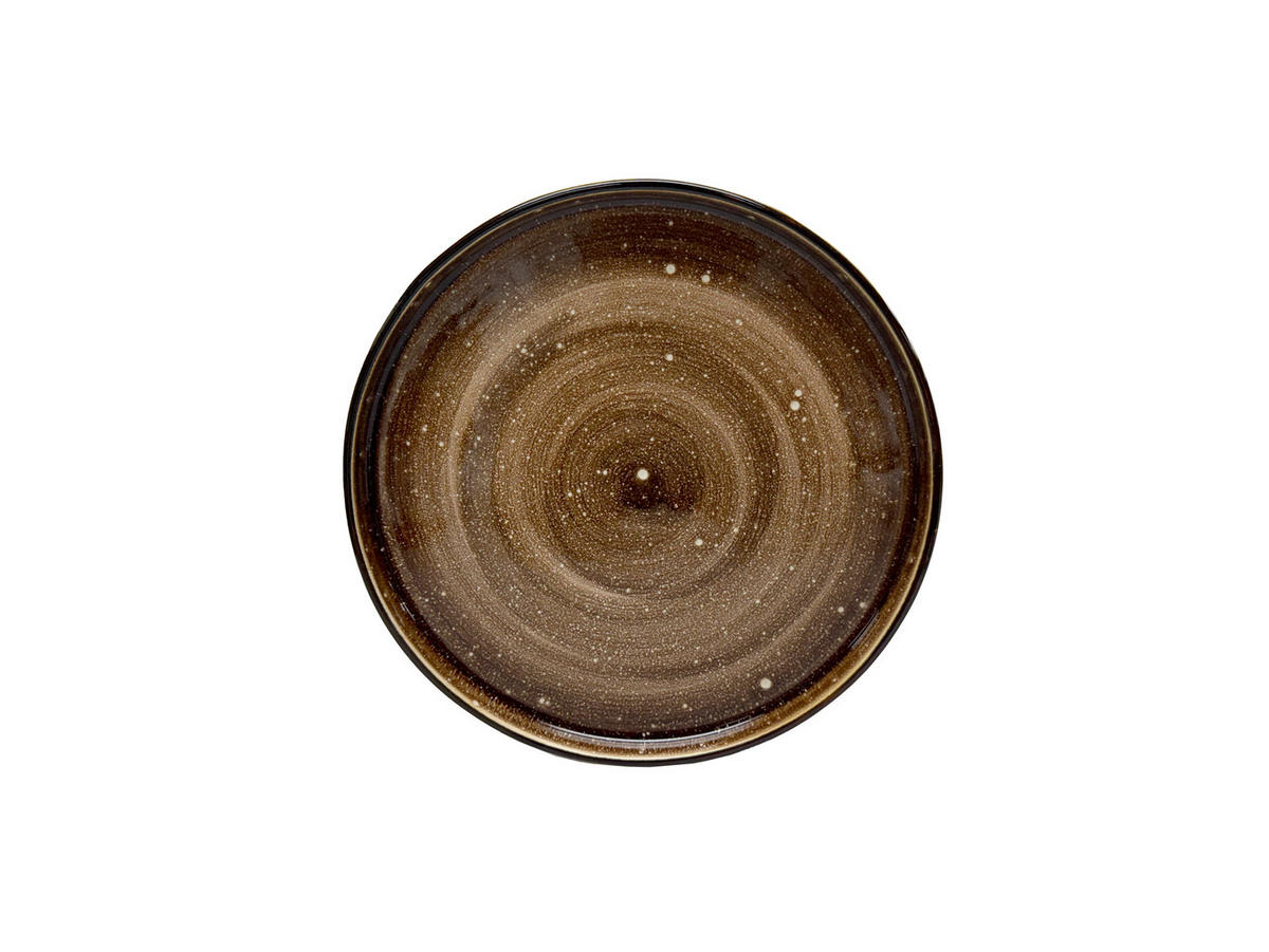 APERITIFTELLER Bernsteinfarben 15 cm BREDA AMBER  - Bernsteinfarben, Trend, Keramik (15cm) - Landscape