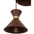 HÄNGELEUCHTE 37/120,5 cm  - Walnussfarben, Trend, Metall (37/120,5cm) - Novel