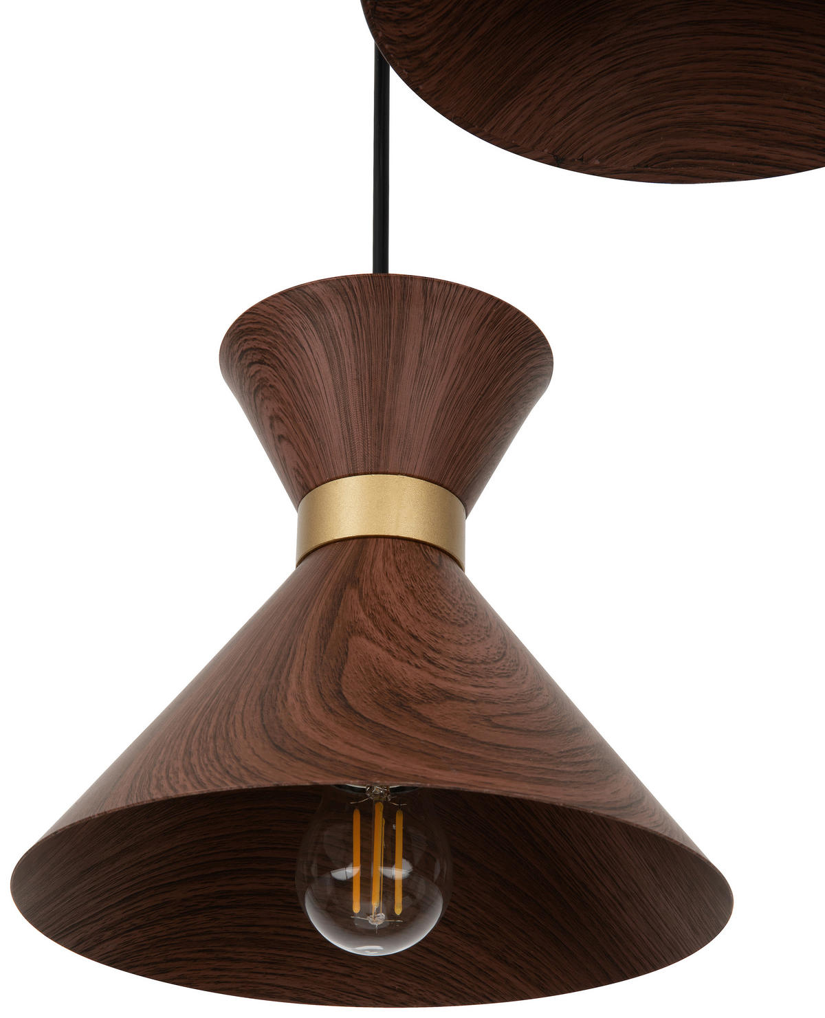 HÄNGELEUCHTE 37/120,5 cm  - Walnussfarben, Trend, Metall (37/120,5cm) - Novel