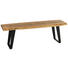 SITZBANK 140/45/38 cm in Akaziefarben - Schwarz/Akaziefarben, MODERN, Holz/Metall (140/45/38cm) - Landscape SITZBANK 140/45/38 cm in Akaziefarben - Schwarz/Akaziefarben, MODERN, Holz/Metall (140/45/38cm) - Landscape