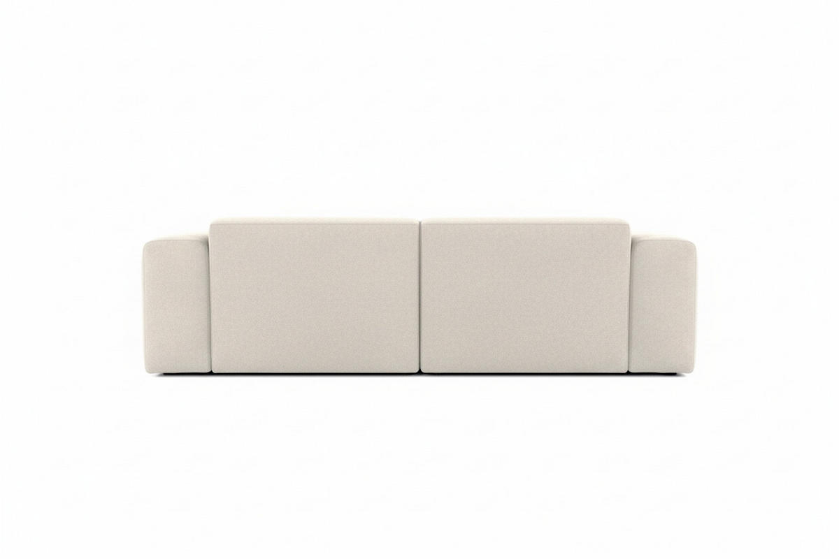3-SITZER-SOFA MANNE Struktur Beige  - Beige/Schwarz, Design, Kunststoff/Textil (266/76/116cm) - MID.YOU