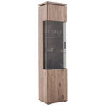 VITRINE Eiche dunkel  50/208/38 cm  - Eiche dunkel/Anthrazit, KONVENTIONELL, Glas/Holzwerkstoff (50/208/38cm) - Cantus