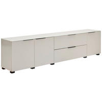 LOWBOARD  in 225/54.7/42 cm  - Kaschmir/Schwarz, Design, Glas/Holzwerkstoff (225/54.7/42cm) - Novel