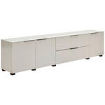 LOWBOARD  in 225/54.7/42 cm  - Kaschmir/Schwarz, Design, Glas/Holzwerkstoff (225/54.7/42cm) - Novel