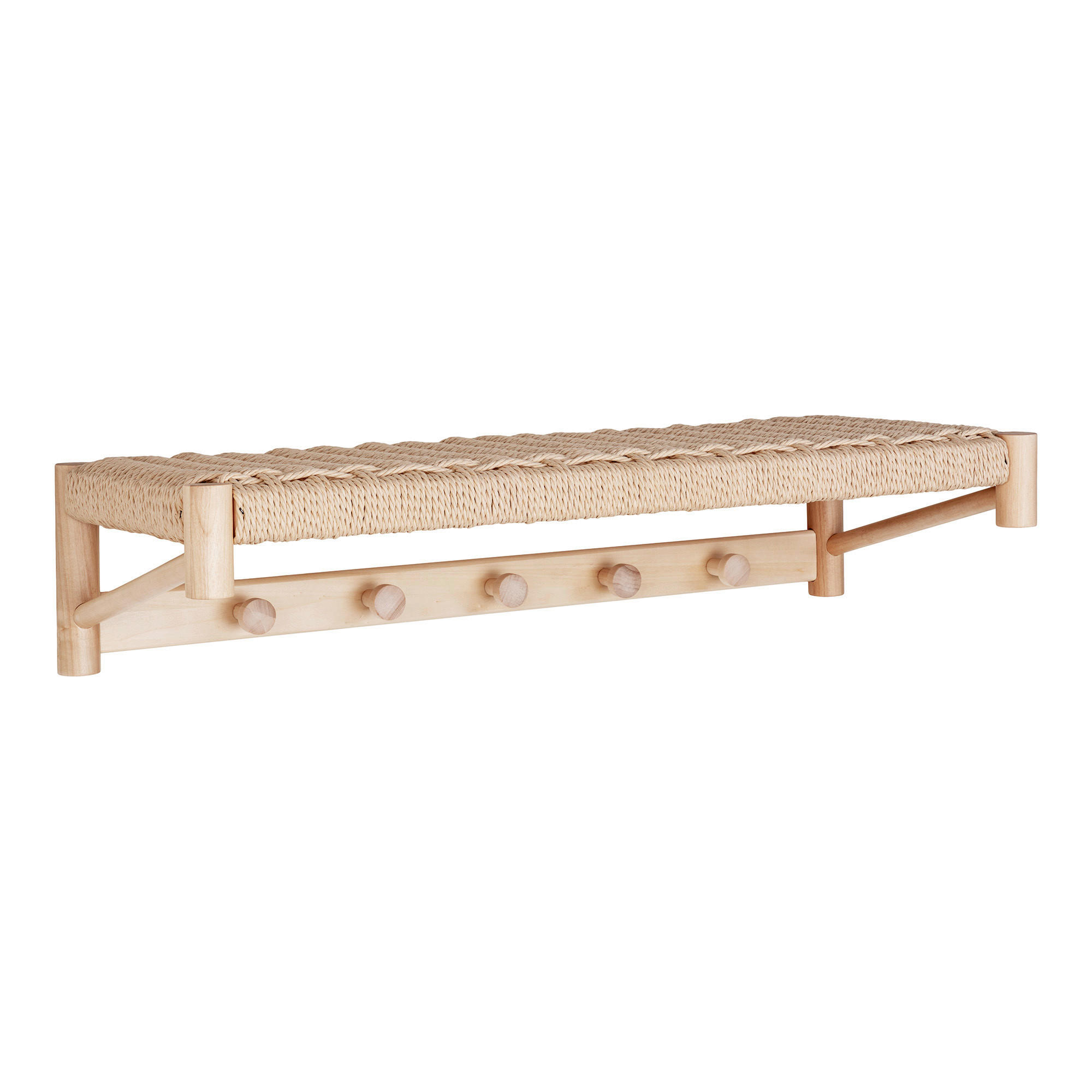 DEKOWANDREGAL Pappel Naturfarben  - Naturfarben, Basics, Naturmaterialien/Holz (78/17/31cm)