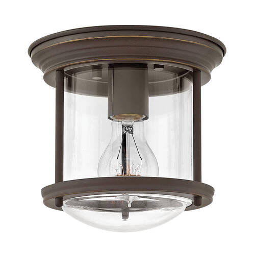 SVJETILJKA STROPNA Elstead Hadrian  - brončane boje, Konvencionalno, staklo/metal (19.6/18.5cm) - Elstead Lighting
