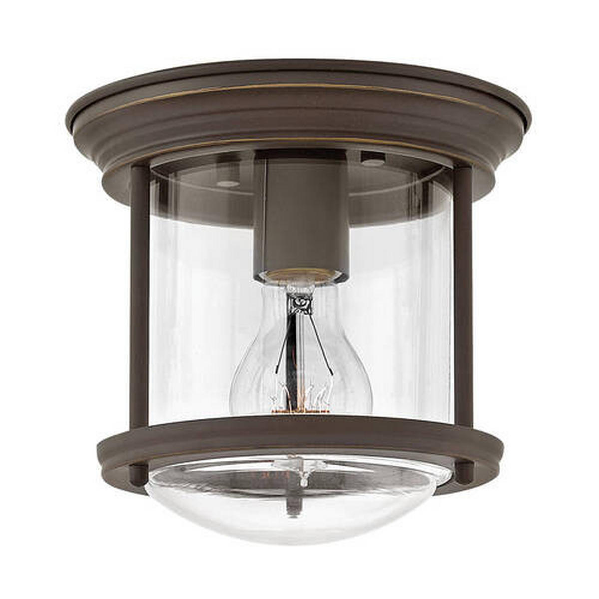 STROPNA SVETILKA Elstead Hadrian 19.6/18.5 cm   - barve brona, Konvencionalno, kovina/steklo (19.6/18.5cm) - Elstead Lighting