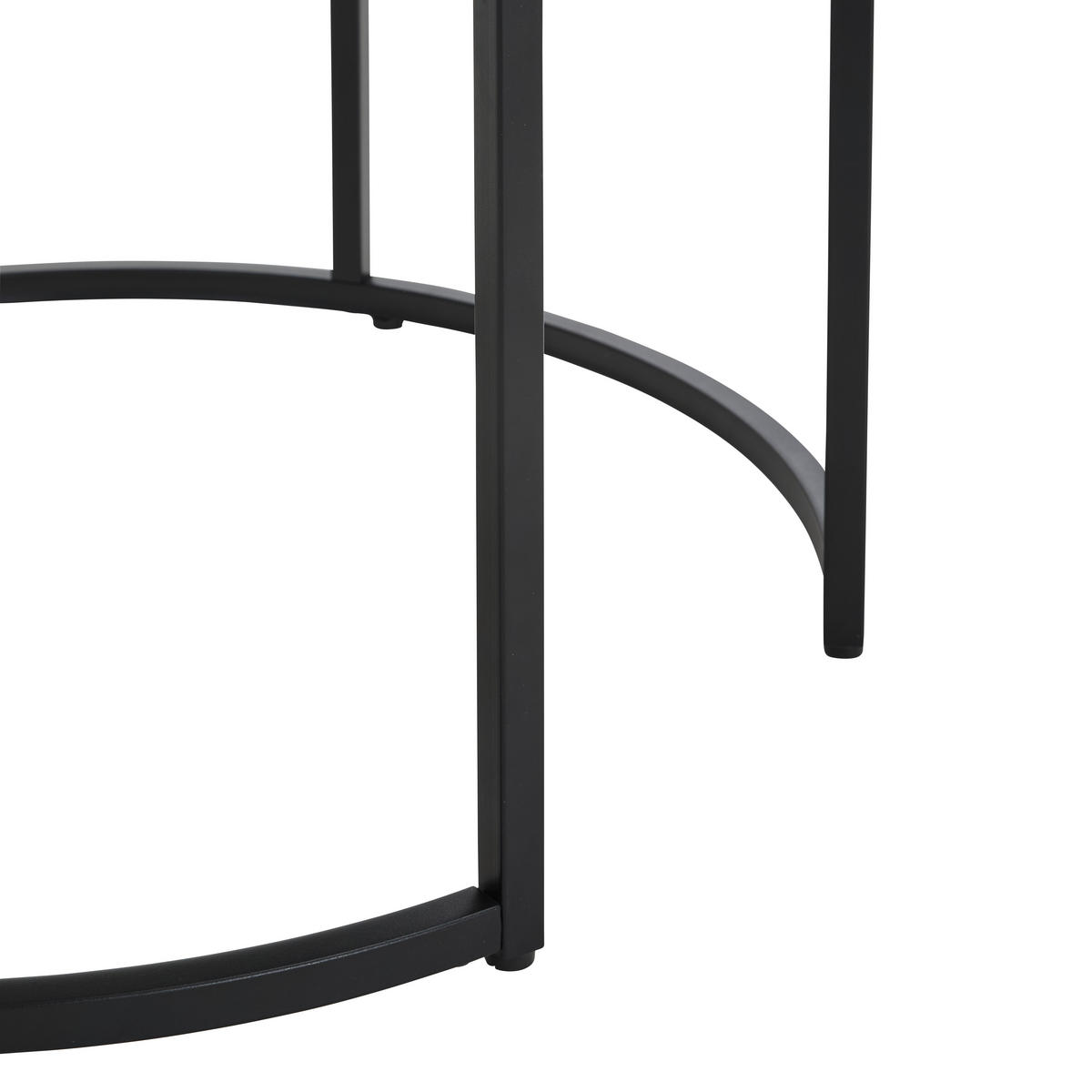 COUCHTISCHSET 80/60/46/40/80/60 cm rund Grau, Schwarz  - Schwarz/Grau, Design, Keramik/Metall (80/60/46/40/80/60cm) - Livetastic