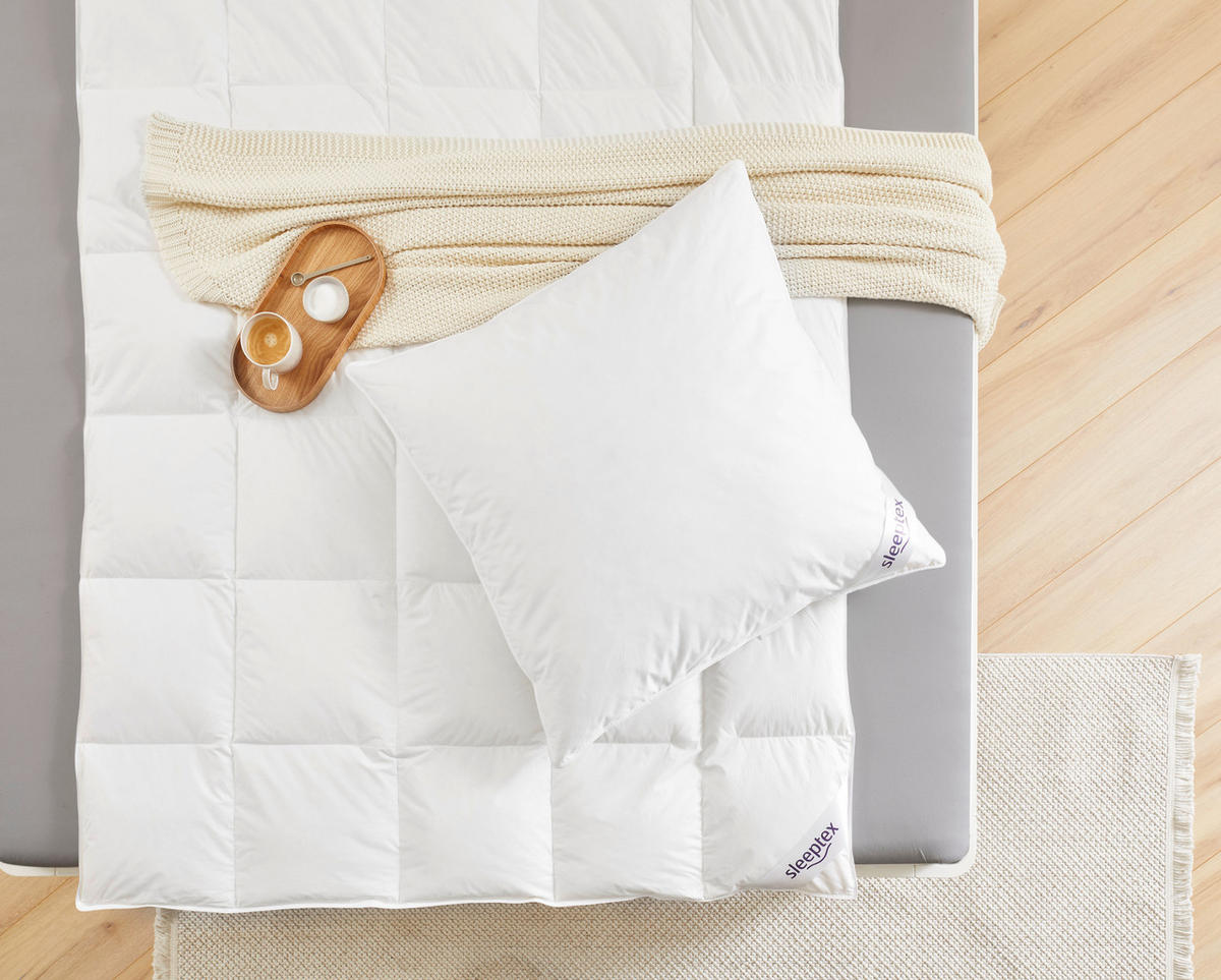 GANZJAHRESDECKE   135/200 cm   - Weiß, Basics, Naturmaterialien/Textil (135/200cm) - Sleeptex
