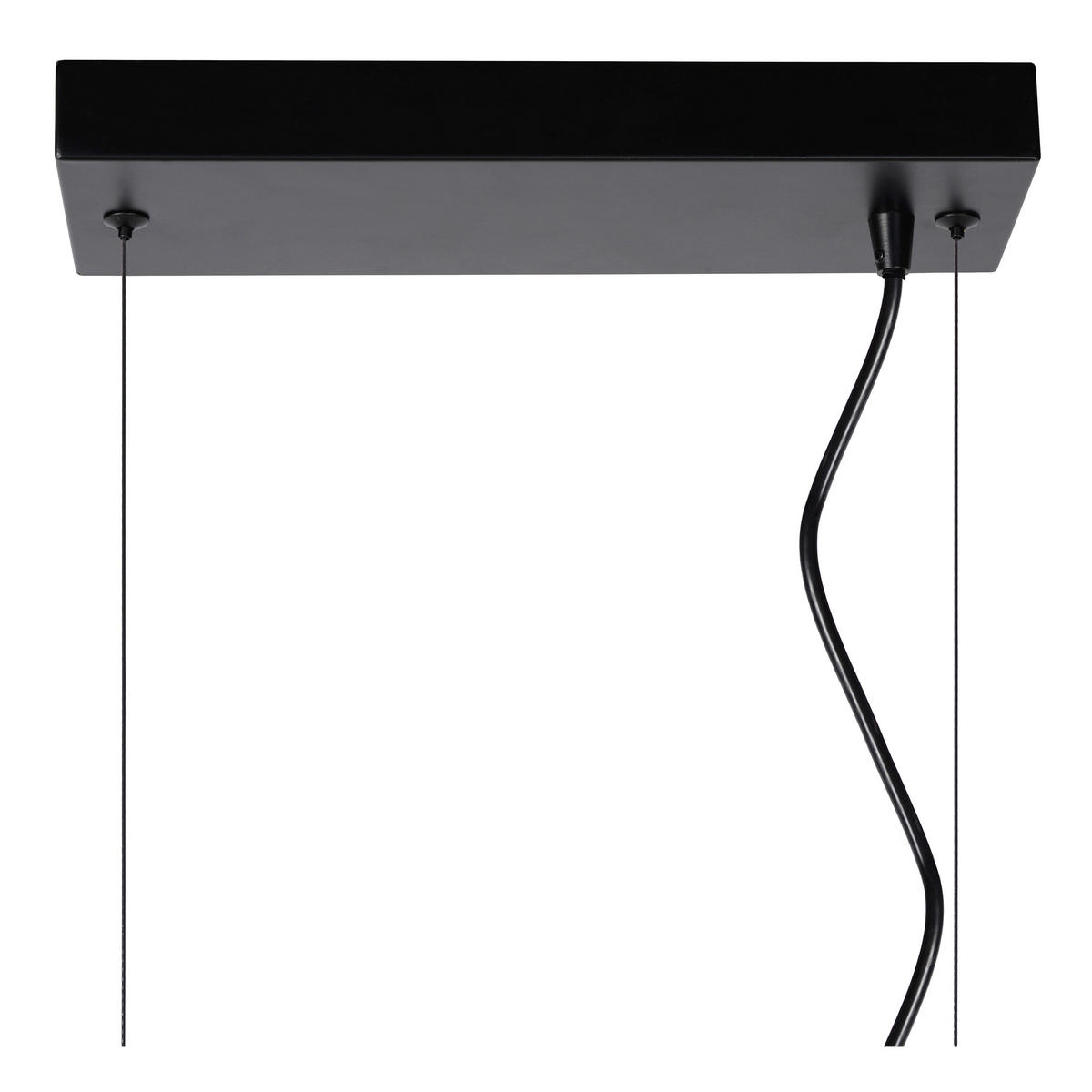 HÄNGELEUCHTE 80/28/161 cm    - Schwarz, Basics, Metall (80/28/161cm) - Lucide