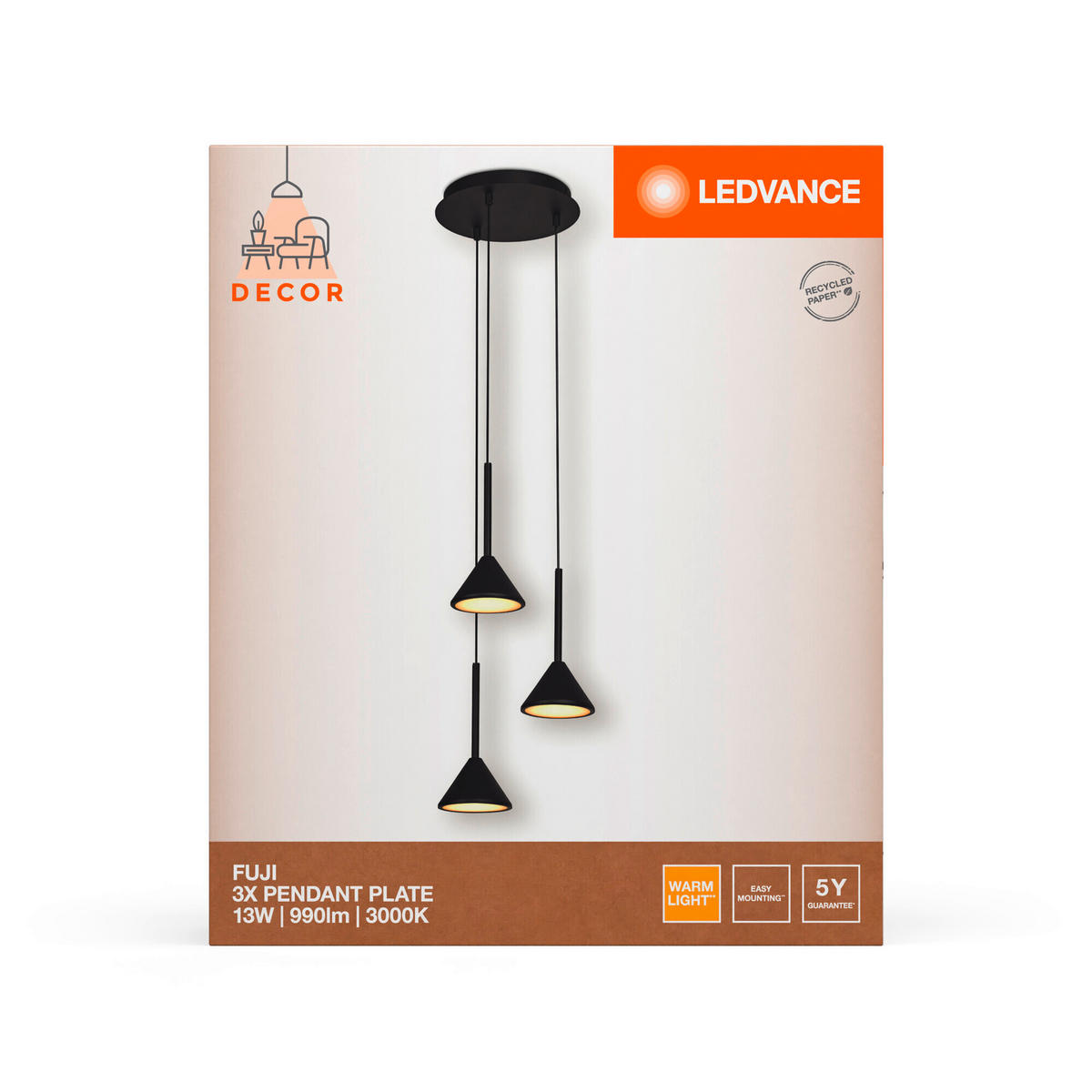 LED-PENDELLEUCHTE 29/150 cm  - Design, Metall (29/150cm) - Ledvance