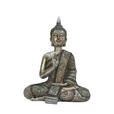 BUDDHA 19/30 cm  - Silberfarben, Basics, Kunststoff (19/30cm) - Ambia Home