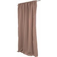 LÄRMSCHUTZVORHANG Verdunkelung 145/260 cm   - Braun, Design, Textil/Metall (145/260cm)