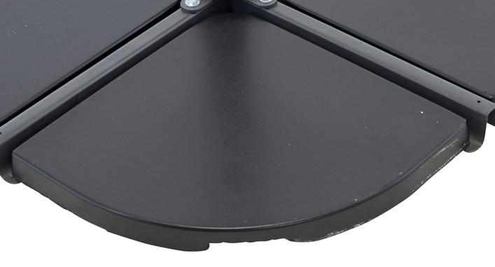 Parasollsten - svart, Basics, sten (47/4/47cm) - Best Price