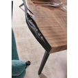 ESSTISCH in Holz, Metall 200/100/76 cm - Schwarz/Akaziefarben, Design, Holz/Metall (200/100/76cm) - Landscape