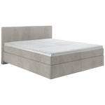 BOXSPRINGBETT 160/200 cm  in Silberfarben  - Silberfarben/Schwarz, KONVENTIONELL, Kunststoff/Textil (160/200cm) - Hom`in