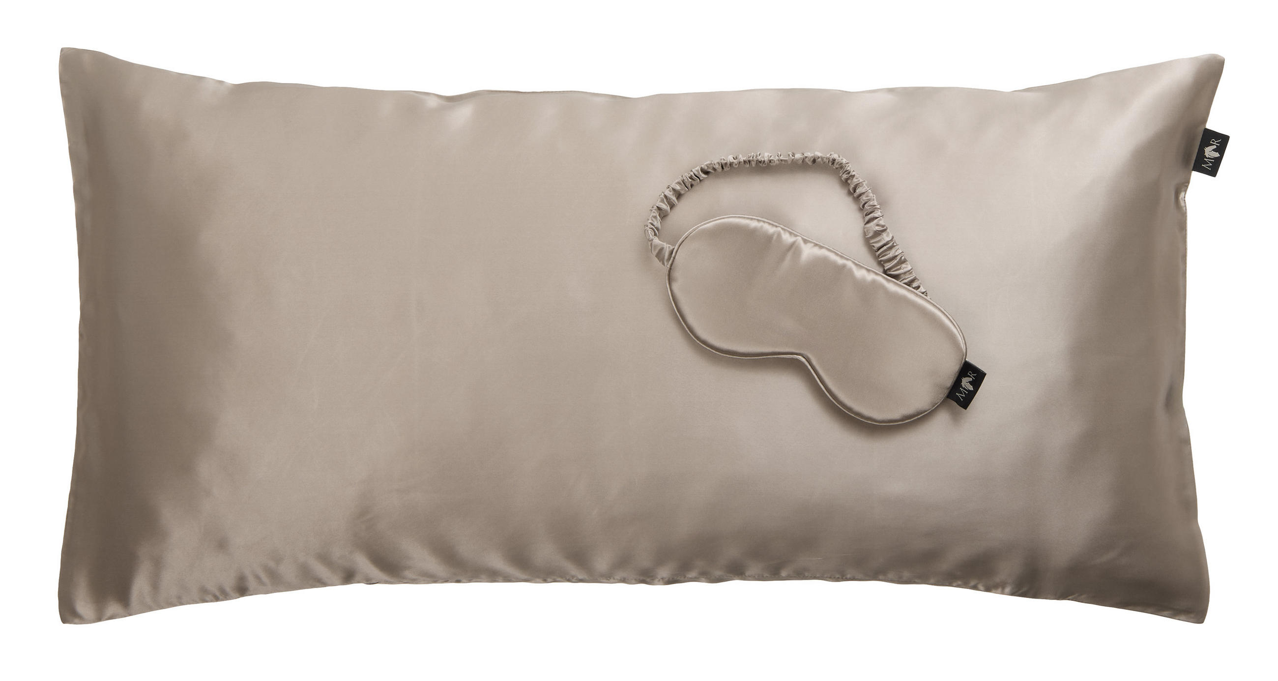 SCHLAFSET KISSENHÜLLE+MASKE - Anthrazit, Design, Textil (40/80cm)