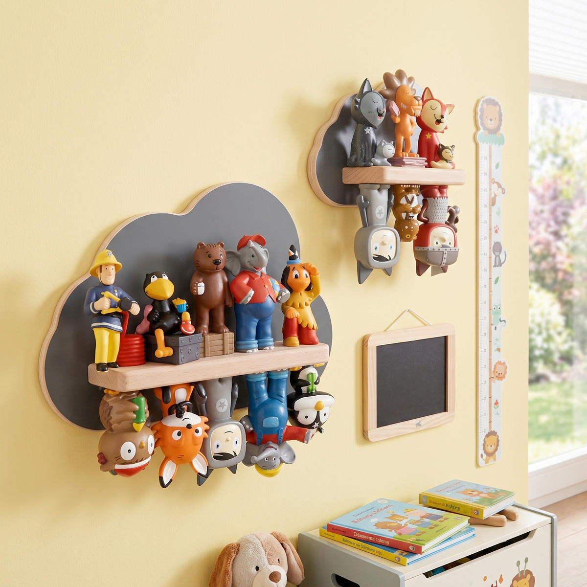 KINDERREGAL  - Grau, Modern, Holzwerkstoff (22/16/5cm) - Livetastic
