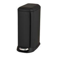 TRETEIMER 12 L  - Schwarz, Basics, Kunststoff/Metall (20,5/46/36cm) - Wenko