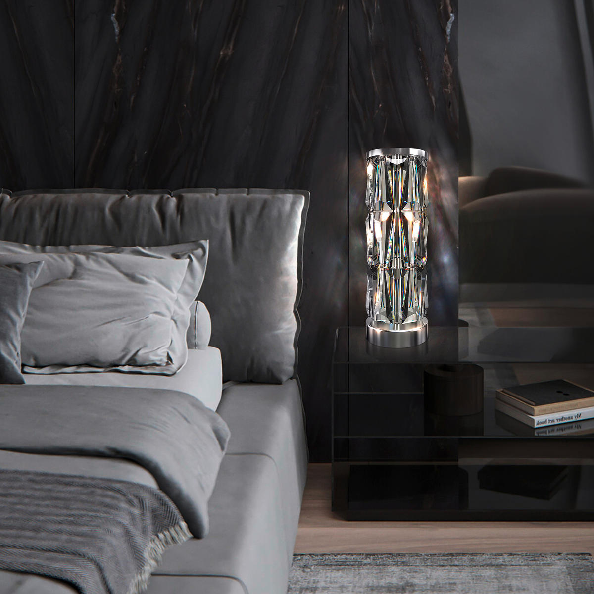 BORDSLAMPA Modern 20/58/20 cm   - kromfärg, Trend, metall (20/58/20cm) - MAYTONI