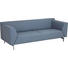 SOFA Echtleder Blau, Grau - Blau/Edelstahlfarben, Design, Leder/Metall (215cm) - Rolf Benz SOFA Echtleder Blau, Grau - Blau/Edelstahlfarben, Design, Leder/Metall (215cm) - Rolf Benz