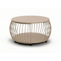 COUCHTISCH in Metall, Holzwerkstoff 80/80/47 cm  - Creme, Design, Holzwerkstoff/Metall (80/80/47cm) - Xora