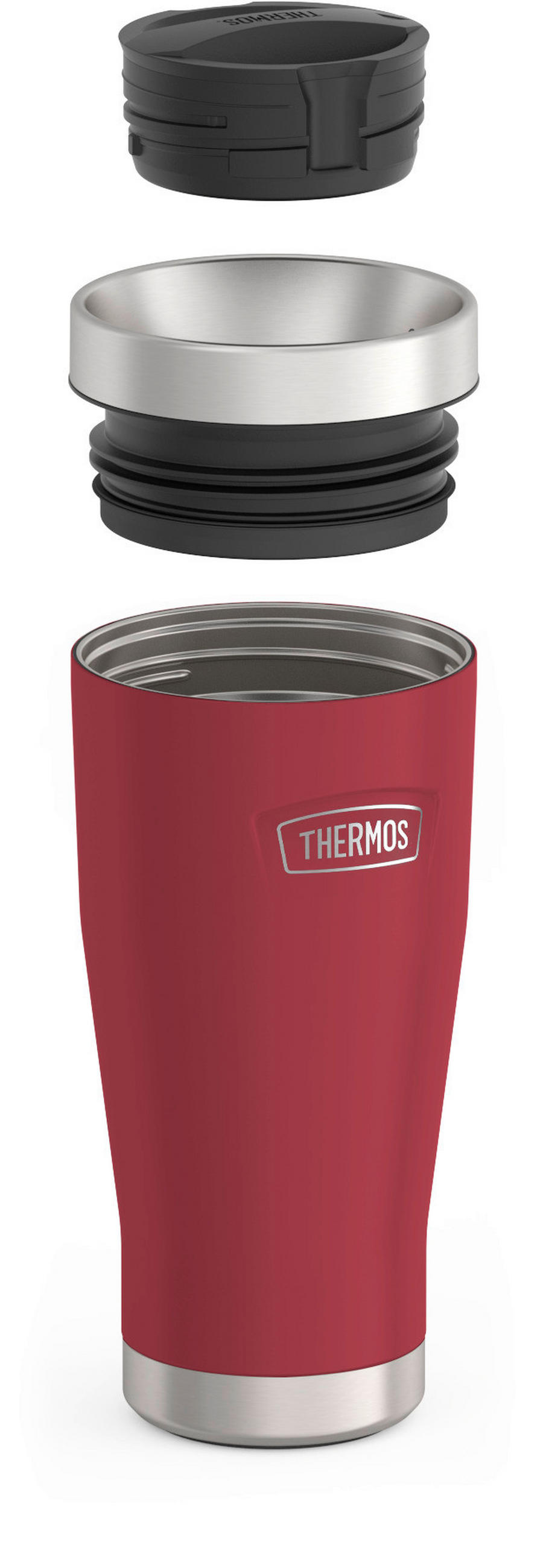 THERMOBECHER ICON 0,47 L  - Rot, Basics, Metall (0.47l) - Thermos