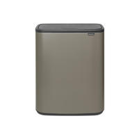 ODPADKOVÝ KOŠ  2 x 30 l - černá/platinová, Design, kov/plast (54,5/65,6/31,2cm) - Brabantia