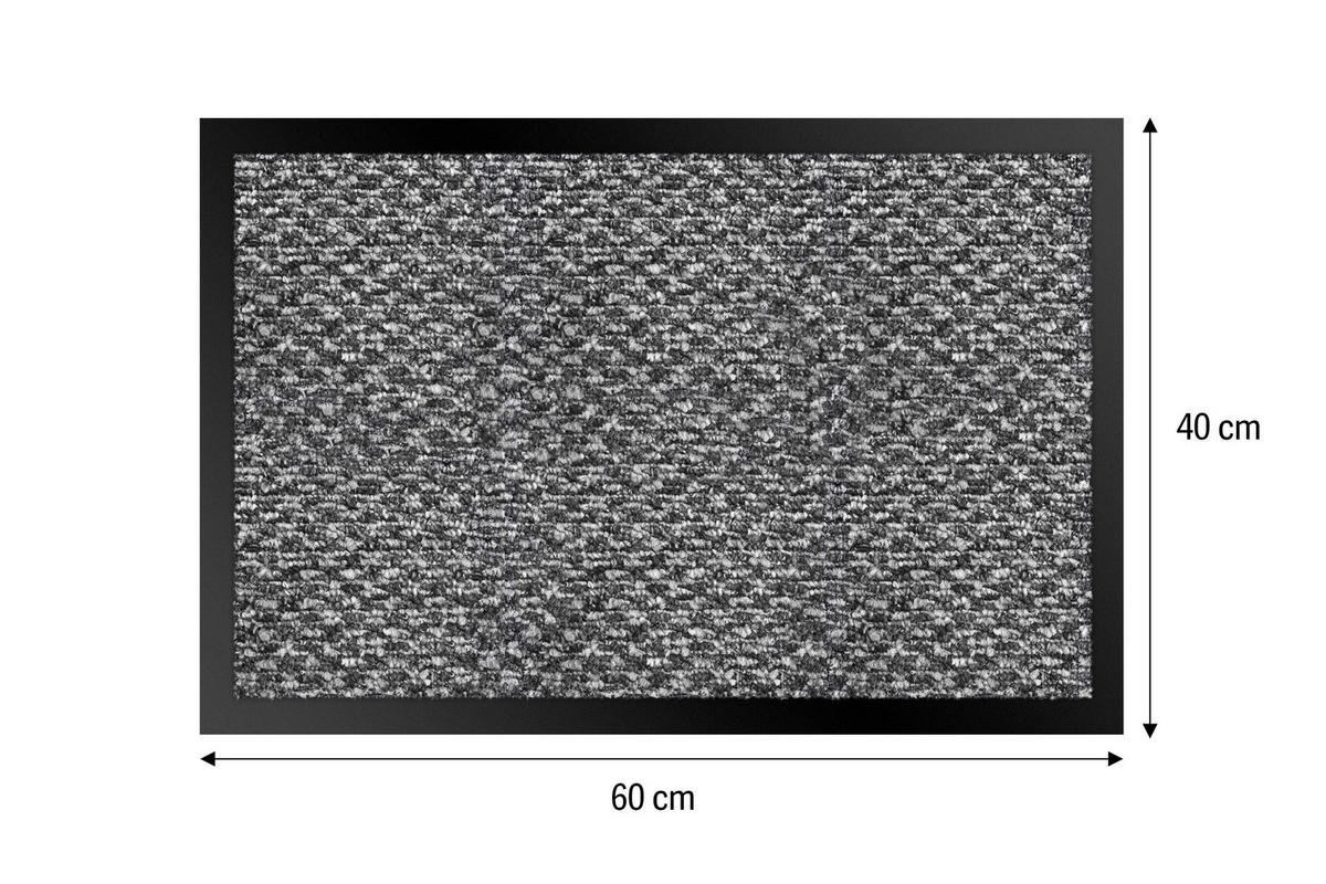 LÁBTÖRLŐ 40/60 cm  - világosszürke, Basics, műanyag/textil (40/60cm)