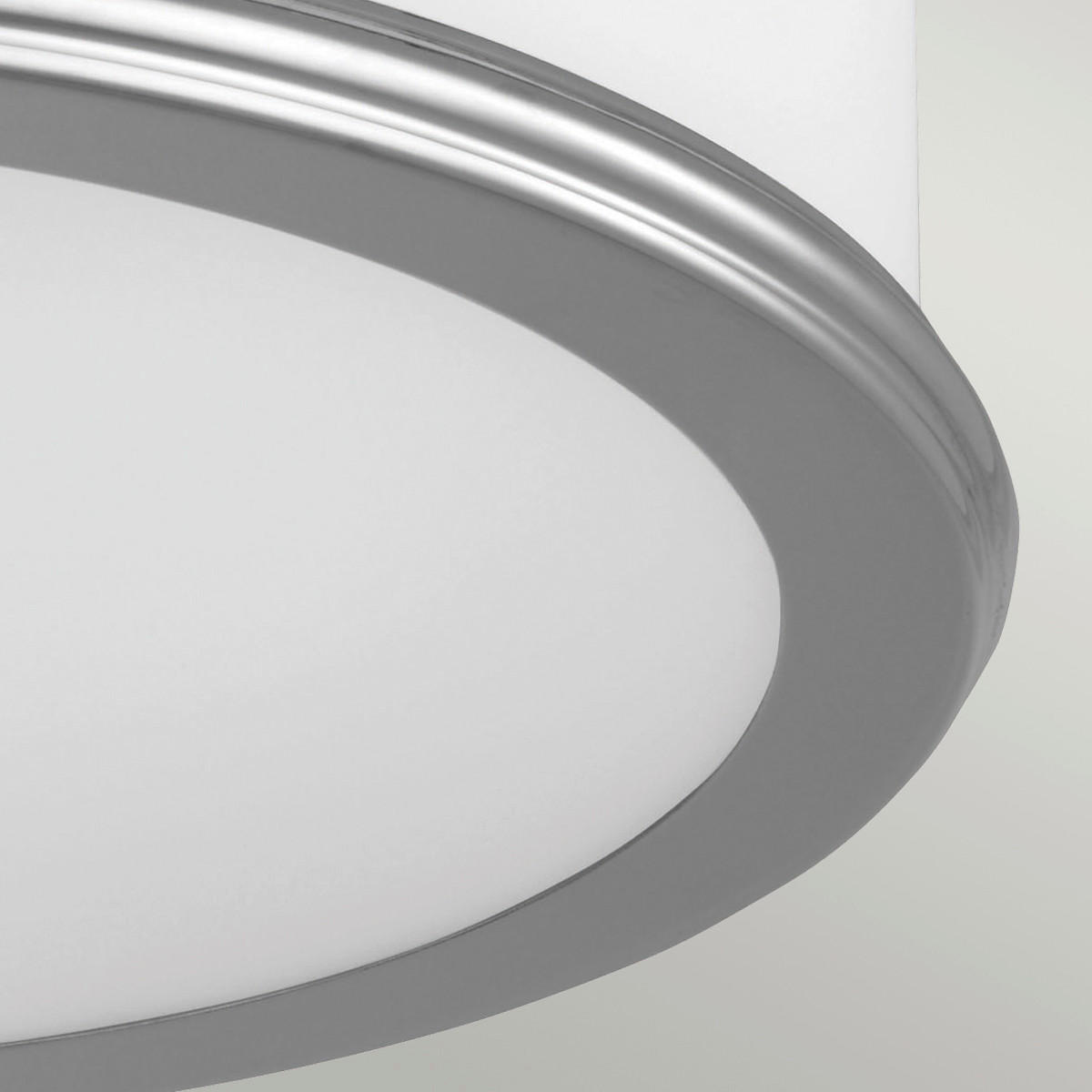 BADEZIMMER-DECKENLEUCHTE Elstead Payne 31.9/14.3 cm   - Chromfarben, KONVENTIONELL, Glas/Metall (31.9/14.3cm) - Elstead Lighting
