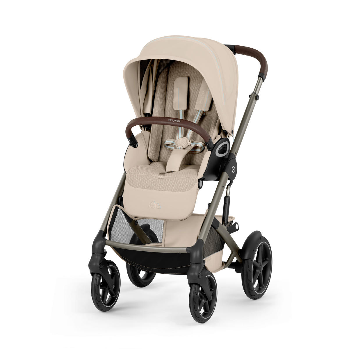 KINDERWAGEN Talos S TPE inkl. Fold-Carrycot  - Taupe/Beige, Basics, Textil/Metall (93cm) - cybex GOLD