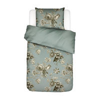 BETTWÄSCHE 2-teilig Florean Satin 135/200 cm  - Petrol, KONVENTIONELL, Textil (135/200cm) - Essenza