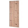 WANDGARDEROBE  in Eichefarben, Chromfarben  - Chromfarben/Eichefarben, Design, Holzwerkstoff/Metall (80/30/5,5cm)