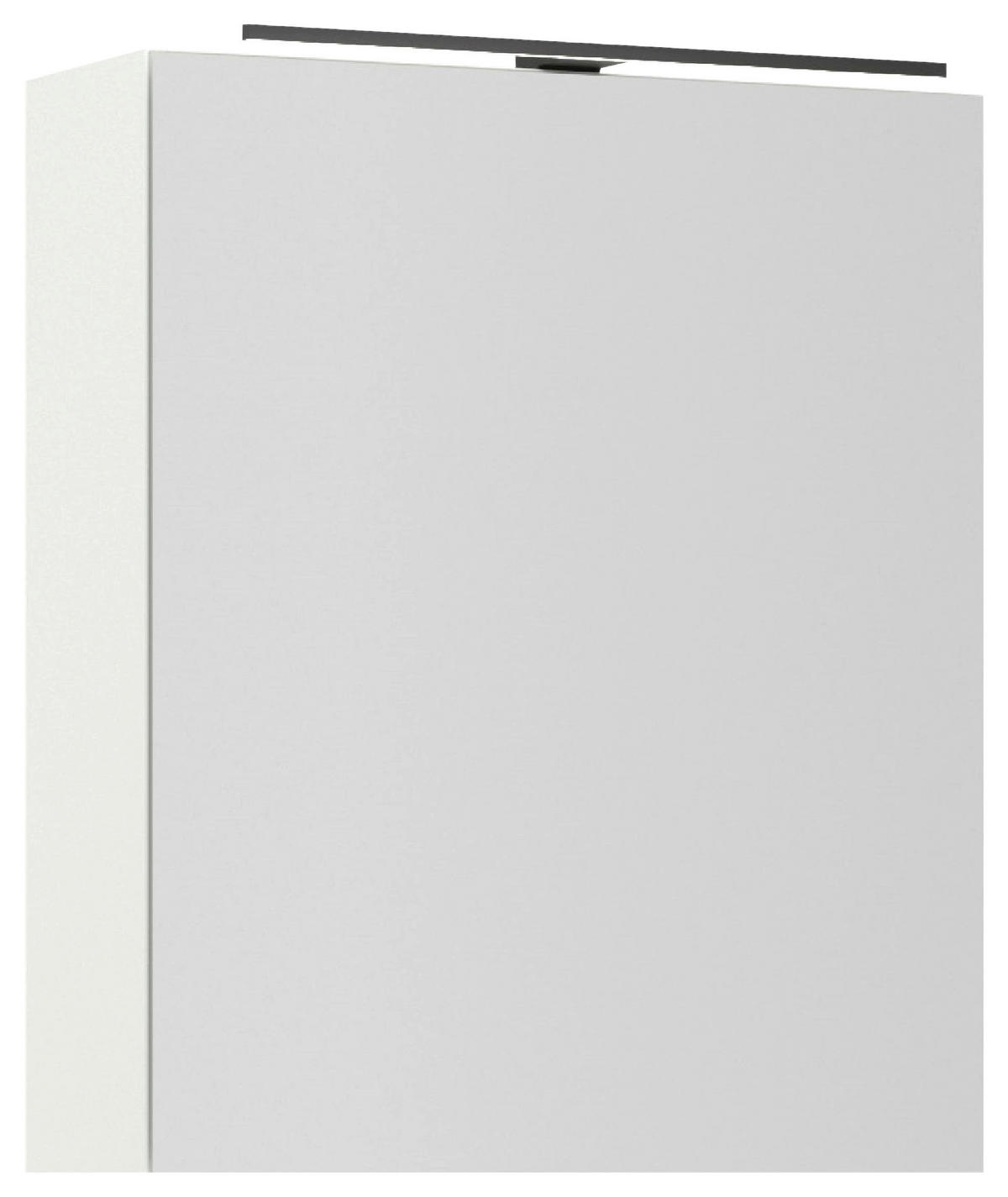 SPIEGELSCHRANK 60/72/21 cm  - Weiß Hochglanz/Alufarben, MODERN, Glas/Holzwerkstoff (60/72/21cm) - Nobilia