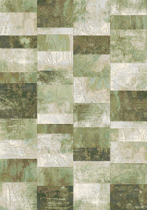 WEBTEPPICH 120/170 cm Catania Grün, Hellgrün, Beige  - Beige/Hellgrün, KONVENTIONELL, Textil (120/170cm)