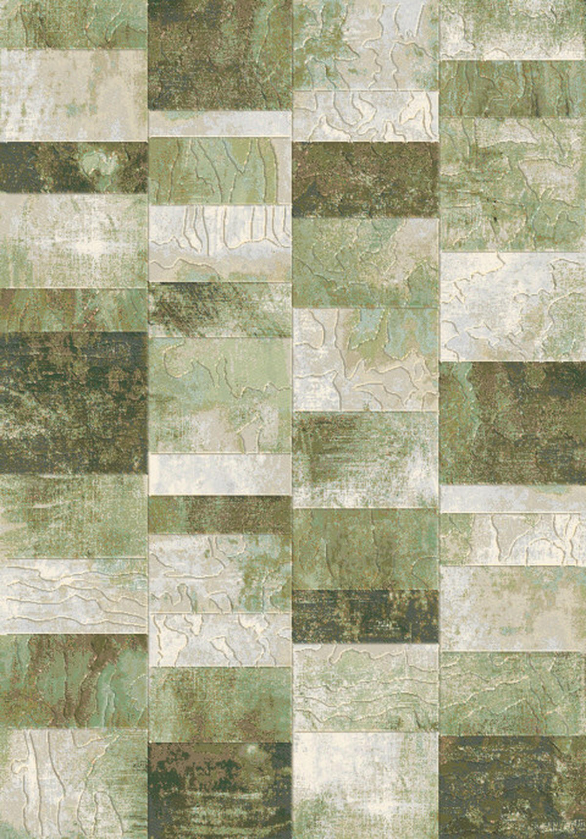 WEBTEPPICH 120/170 cm Catania Grün, Hellgrün, Beige  - Beige/Hellgrün, KONVENTIONELL, Textil (120/170cm) - Novel