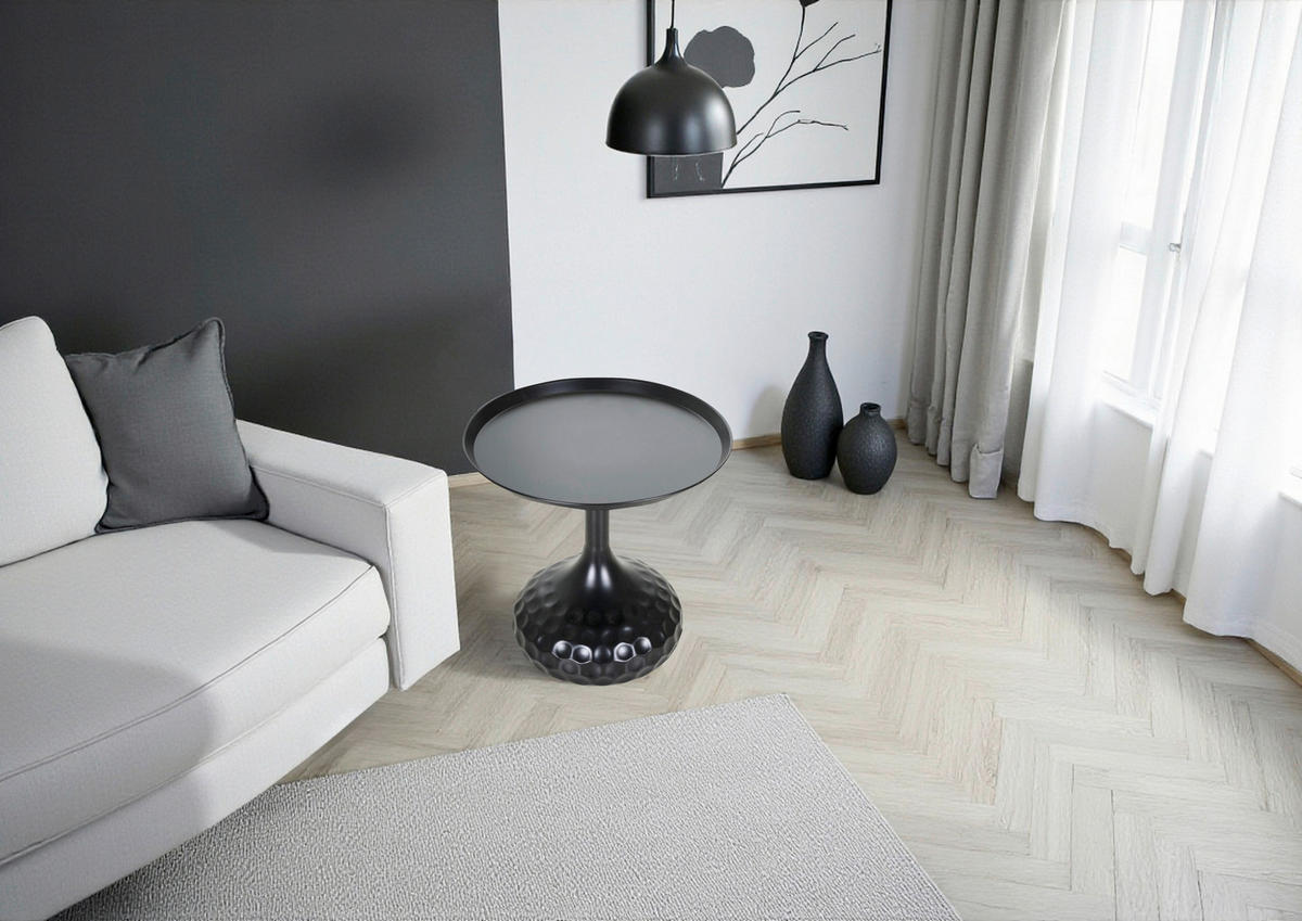 ODKLÁDACÍ STOLEK, černá - černá, Design, kov (50/51cm) - Carryhome