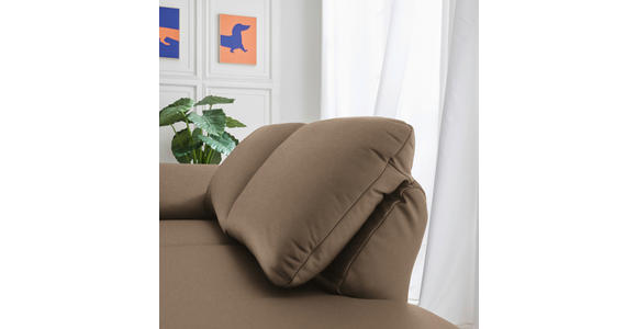 RÉCAMIERE in Echtleder Hellbraun - Chromfarben/Hellbraun, Design, Leder/Metall (209/85-109/95-16cm) - Dieter Knoll