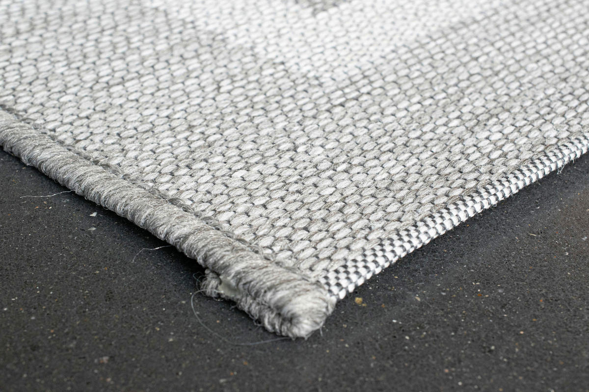 OUTDOORTEPPICH 80/150 cm Amalfi Grau, Silberfarben, Hellgrau  - Silberfarben/Hellgrau, KONVENTIONELL, Textil (80/150cm) - Novel