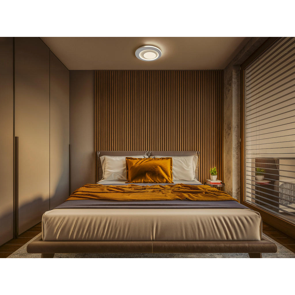 Thumbnail - Ledvance Led-Deckenleuchte Orbis Spiral Main and Side Light, Weiß, Metall, 5 cm, Lampen & Leuchten, Innenbeleuchtung, Le...