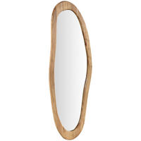 STENSKO OGLEDALO, 60/165/2,5 cm les, steklo  - barve akacije, Design, steklo/les (60/165/2,5cm) - Landscape