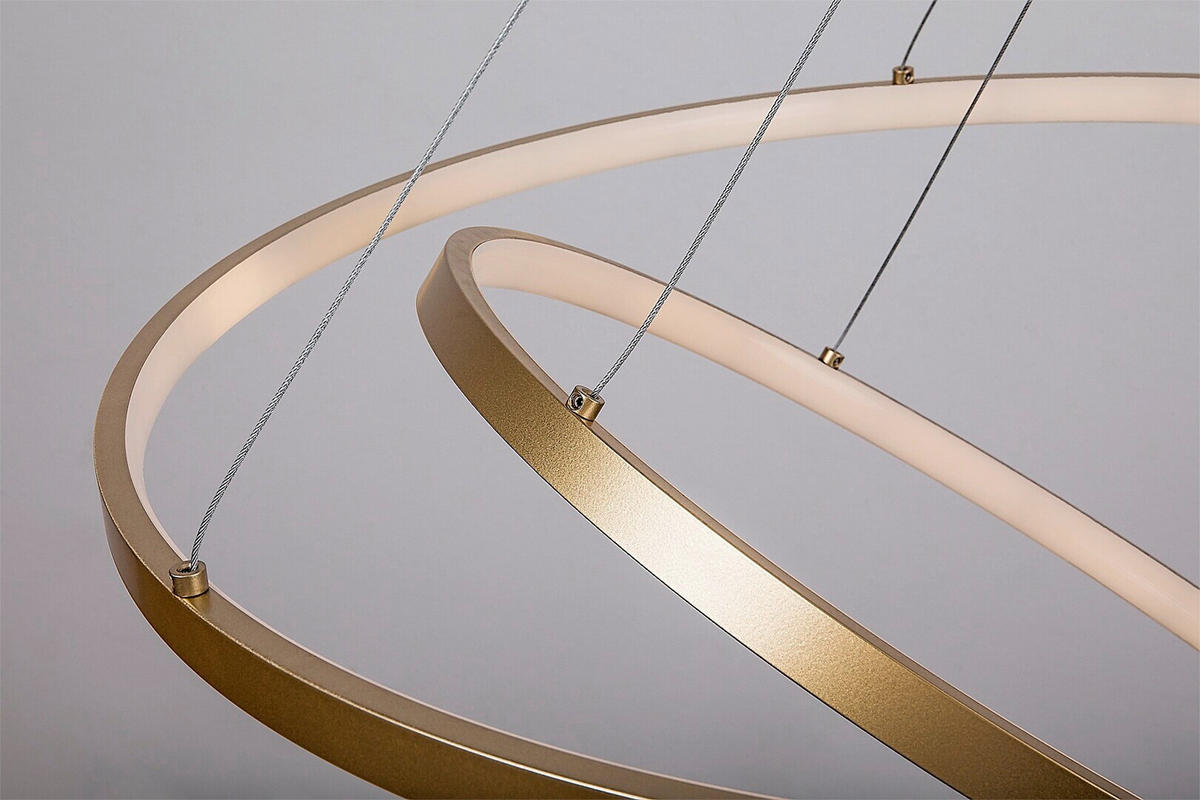 LED LUSTER  60/120 cm      - zlatna, Dizajnerski, metal (60/120cm)