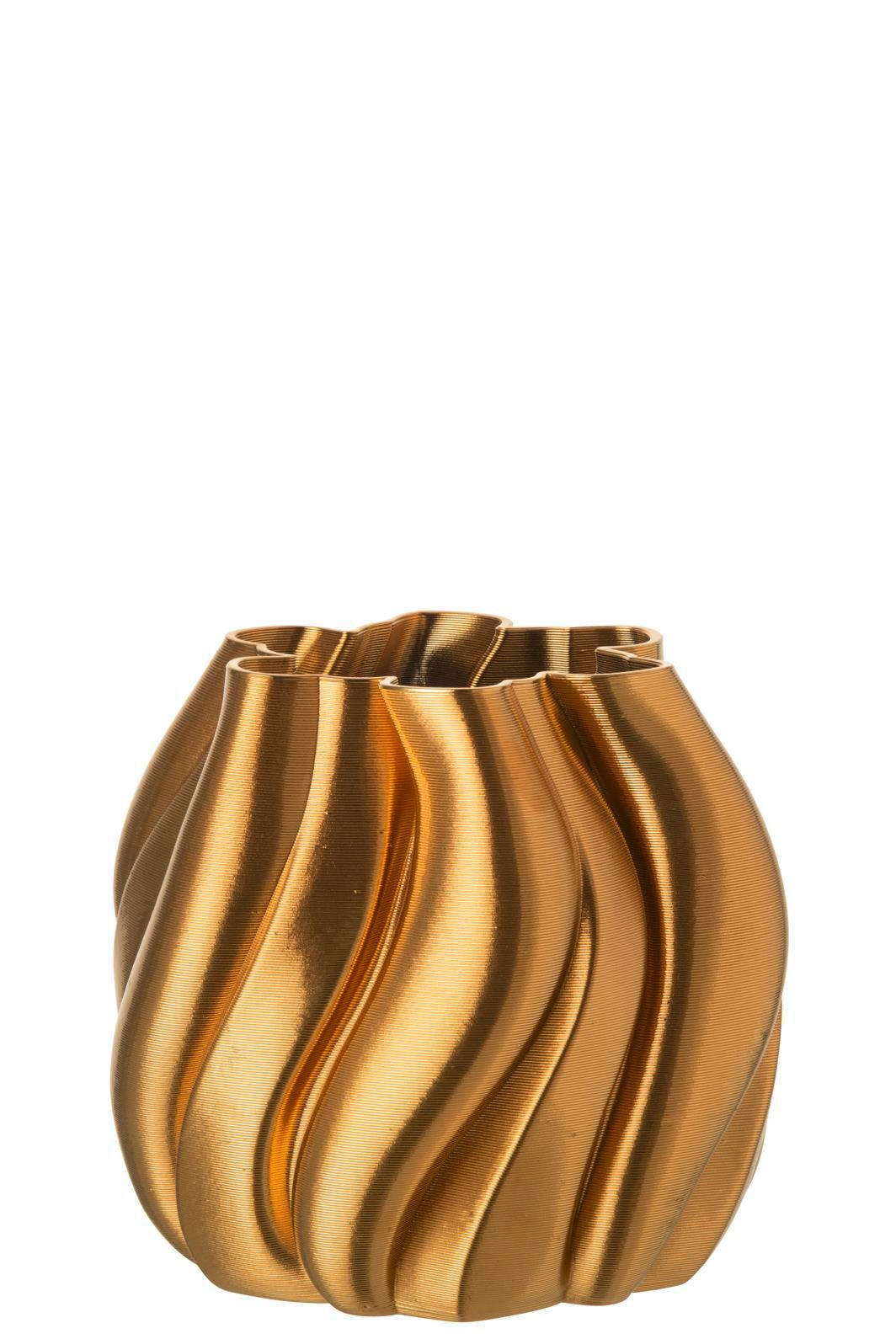 VASE  - Goldfarben, Basics, Keramik (23/23/22cm) - Ambia Home