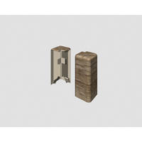 AUßENECKE Braun, Eichefarben  - Eichefarben/Braun, KONVENTIONELL, Kunststoff (1.6/0.7/5.9cm) - Egger Holzwerkstoffe