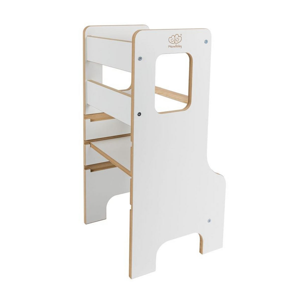 LERNTURM Solid  - Weiß, Basics, Holzwerkstoff (85/40/41cm)