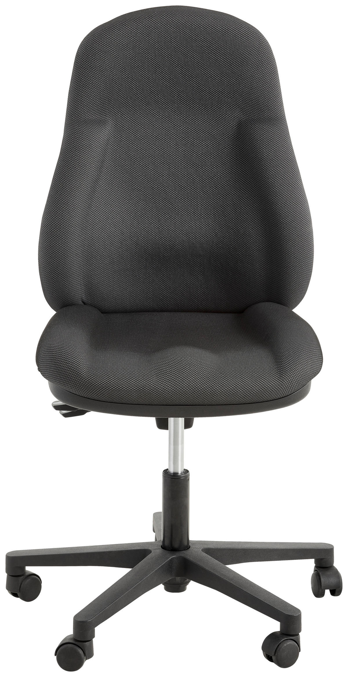 OTOČNÁ ŽIDLE, antracitová - antracitová, Basics, textil/plast (46/100-118/45cm)