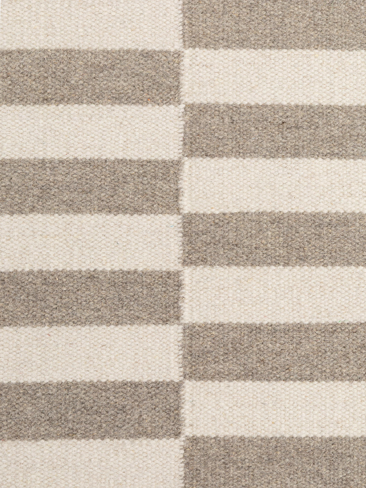 HANDWEBTEPPICH 80/150 cm Vika Weiß, Greige rechteckig  - Greige/Weiß, Basics, Textil (80/150cm) - Hanse Home