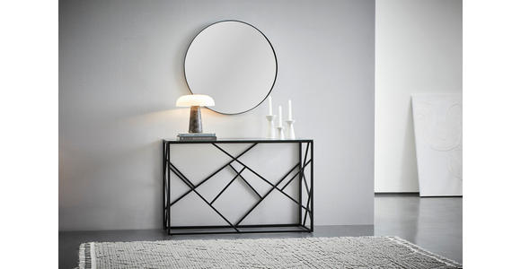 WANDSPIEGEL Schwarz  - Schwarz, Trend, Glas/Holzwerkstoff (60/60/4cm) - Landscape