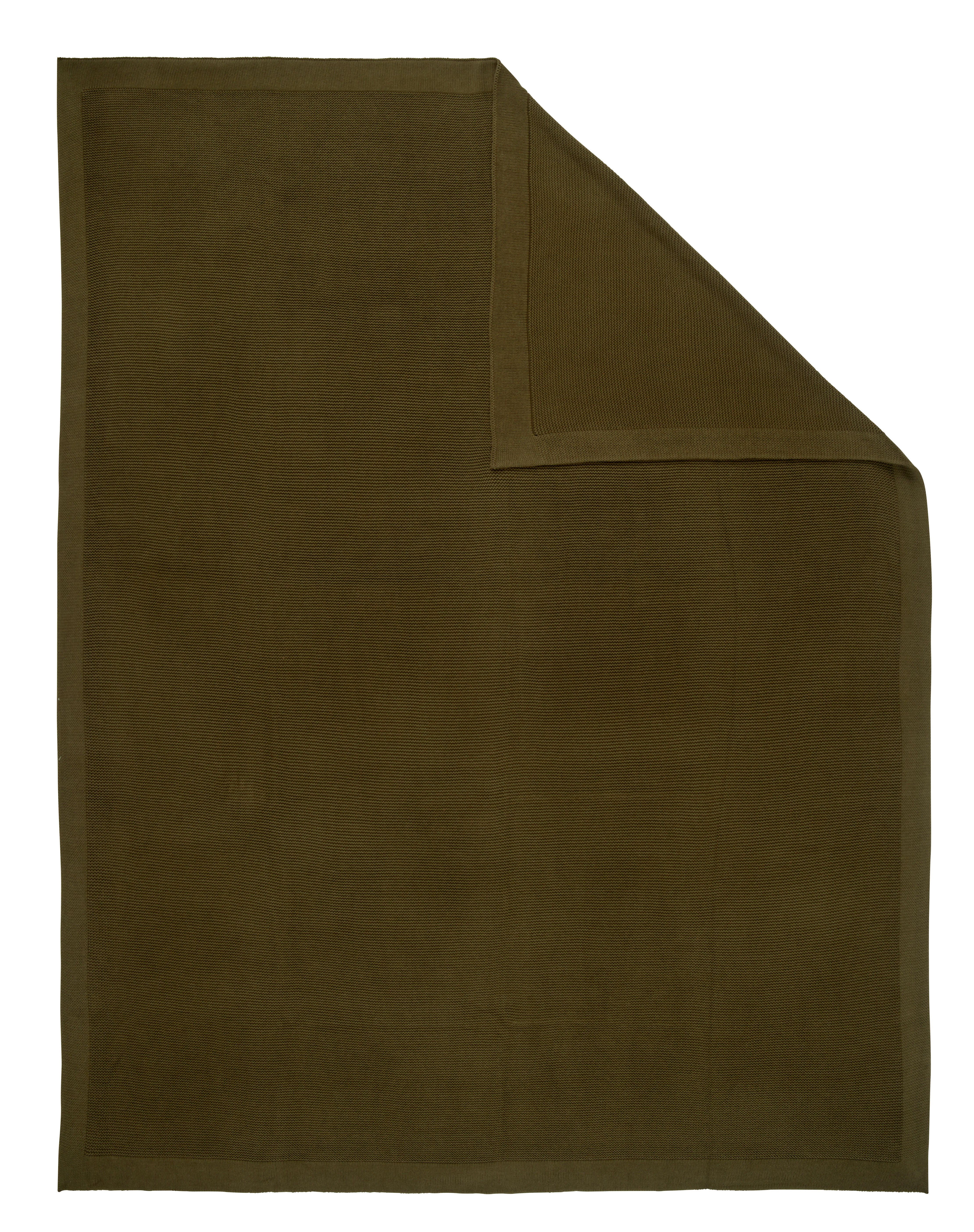 PLAID 130/170 cm  - Olivgrün, Basics, Textil (130/170cm) - Ambiente