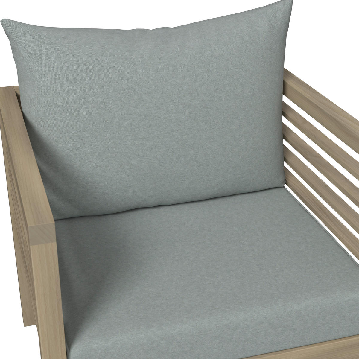 LOUNGEGARNITUR   100/43/60 cm Akazie massiv  - Akaziefarben, Natur, Holz/Kunststoff (100/43/60cm) - Ambia Garden